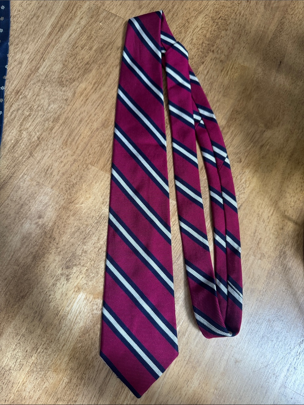 Brooks Brothers Classic Men's Blue Striped and Patterned Tie Set of 3 - Picture 3 of 6